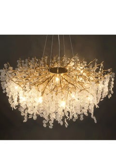 Buy Frosted Crystal French Luxury Modern Chandelier Simple Villa Duplex  Light Decorative American Branch Living Room Crystal Led Chandelier in Saudi Arabia