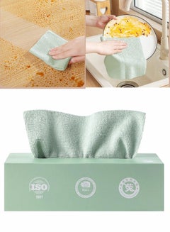 Buy 20 multi-use cloths suitable for household cleaning and car cleaning, made of reusable microfiber - multi-colored in Egypt