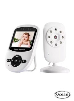 اشتري 2.4''Display with 950mah Li-ion Battery, Baby Monitor with 360° Rotatable Camera and Audio, Night Vision, 2-Way Talk, Lullabies Playing, Support 2 X Digital Zoom Feel Free to See Baby, Ideal for Gifts في السعودية