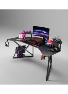 Buy Ergonomic Gaming and Computer Desk 180 Cm Black in UAE