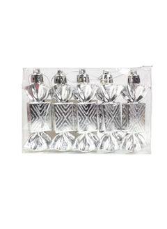 اشتري Christmas Candles Decoration Silver 7 Cm في الامارات