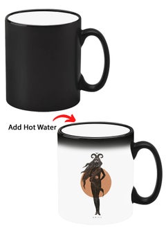 اشتري Colour Changing Heat Sensitive Magic Mug - Add Hot Tea or Coffee Aries For Home Office Gift Kids Men Women في الامارات