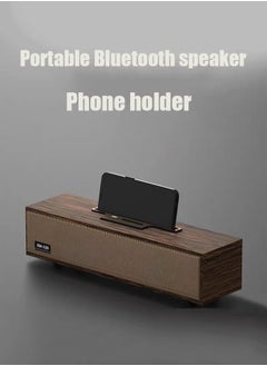 Buy Retro Wooden Bluetooth Speaker Vintage Portable Wireless Speaker Bluetooth 5.3 Music Player Outdoor Speaker for Home Office Party Gift for Friend in Saudi Arabia