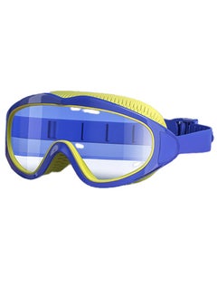 Buy Blue Kids Snorkel Mask Scuba Diving Mask Swim Mask Anti-fog Tempered Glass Swimming Goggles Panoramic Clear View Silicone Leak-Free Swim Goggles Snorkeling Gear for Kids Boys Girls Youth in Saudi Arabia