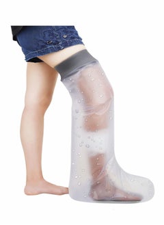 اشتري Waterproof Leg Cast Cover for Shower Bath, Adult Full Leg Cast Shower Protector to Keep Wounds Bandages Dry, Watertight Seal Cast Cover Leg for Knee Foot Ankle Toe Surgery, No Mark on Skin Reusable في الامارات