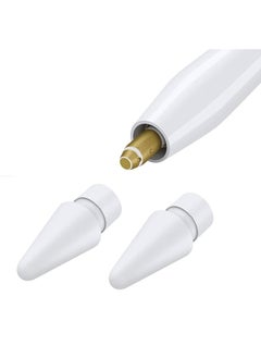 اشتري Replacement Tips Compatible With Pencil 2 Gen Ipad Pro Pencil Pencil Ipencil Nib For Ipad Pencil 1 St Pencil 2 Gen White 2 Pack في السعودية