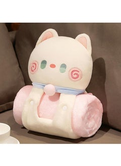 Buy Cartoon Polyester Blanket With Cat Doll Air Conditioning Blanket Office Nap Blanket 80x100cm in UAE