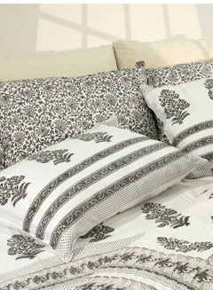 Buy 6pcs 100% Organic Cotton Quilt Set Diamonds of Golconda Suitable for Queen , King and Super King Size Bed in UAE