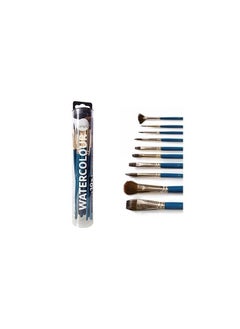 Buy Daler Rowney Simply Watercolour Brush Set | Synthetic Hair | 10 Pieces in Tube in UAE