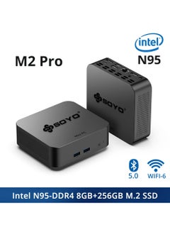 Buy SOYO M2 Pro Portable Mini PC Intel N95 CPU DDR4 /16GB RAM 256G M.2 SSD Windows 11 WIFI6 DP for Office Desktop Computers in Saudi Arabia