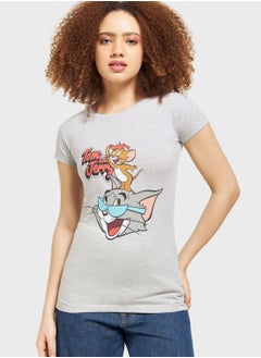 Buy Tom & Jerry Printed T-Shirt in UAE