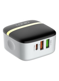 Buy LDNIO A3513Q Super Fast Wall Charger With Dual USB / Type C Ports And Micro Cable 32W - White in Egypt