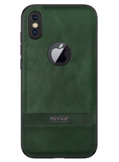Buy Rich Boss Leather Back Cover For Iphone X/Xs (Green) in Egypt