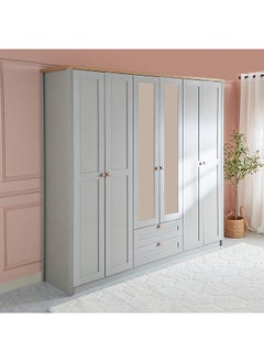 Buy Vinci 6-Door Wardrobe with 55 x 220 x 240 cm in Saudi Arabia