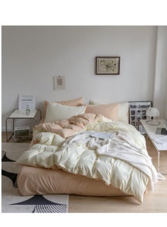 Buy High Quality 6Pcs Bedding Set Solid Color Luxury Bedding Duvet Cover Set King Size Bed Set King Size Set in UAE