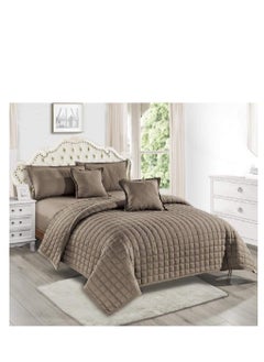 Buy Royal bedspread comforter set, 6 pieces, double-sided, each side a color in Saudi Arabia