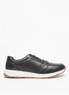 Buy Mens Textured Lace-Up Casual Sneakers in Saudi Arabia