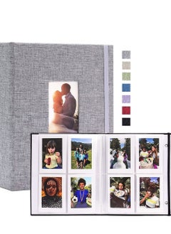 اشتري Mini for Polaroid Photo Album Book 208 Pocket 2x3 Inch Pictures Fujifilm Instax 7s 8 9 11 25 26 40 50s 90 Evo Z2300 Instant Camera, Snap (Grey) في السعودية