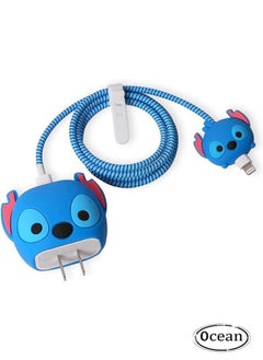 Buy 3D Cartoon Series Fast Charger Protector For IPhone 18W 20W IPhone 14 13 12 11 Pro Max Fast Charging Cable Charger Head Protective Cover Cable Accessory Data Cable Protective Sleeve in Saudi Arabia