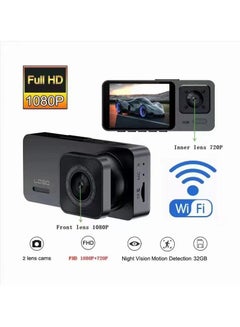 Buy 2 Inch IPS Screen HD 1080P WIFI Two lens Dash Cam in Saudi Arabia