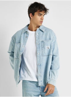 Buy Essential Denim Regular Fit Shirt in Saudi Arabia