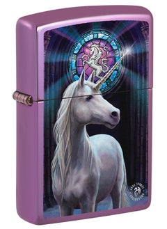 Buy Zippo CI017429 24747 Anne Stokes Collection High Polish Purple Windproof Lighter in UAE