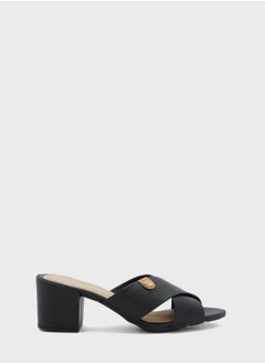 اشتري Cross Strap Mid Heel Sandals في الامارات