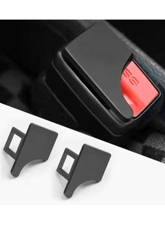 Buy 2 pcs Hidden Car Seat Belt Clip，Automotive Metal Seat Belt Buckle Alarm Stopper，Vehicle Seatbelt Silencers for Cancel Driving Noise in Saudi Arabia