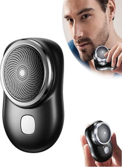 Buy Mini Shaver Portable Electric Shaver Pocket Size Wet and Dry Washable Razor for man in UAE