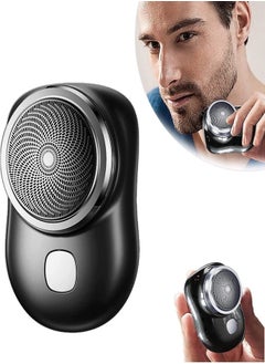 Buy Mini Shaver Portable Electric Shaver Pocket Size Wet and Dry Washable Razor for man in UAE