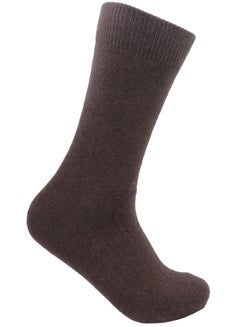Buy Long winter wool socks brown high quality - Saudi made in Saudi Arabia