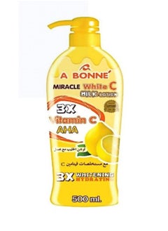 Buy Miracle White C Milk Lotion White 500ml in UAE