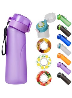 Buy Flavored Water Bottle, Air Up Water Bottle with Flavor Pods, Air Up Flavor Water Bottle, Water Bottle for Kids, Air Up (New Purple - 1 bottle (750 ml) + 3 pods in random flavors) in UAE