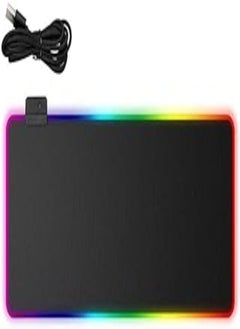 اشتري ZikudFu Rubber Base RGB Extended Gaming Mouse Pad with 12 Lighting Modes / 7 Color [XL / 80x30] في مصر