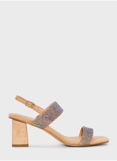 Buy Ankle Strap Mid Heel Sandal in UAE