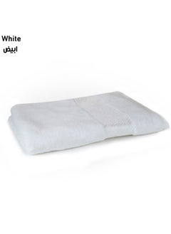 Buy Arabesque Face Towel 50x100cm White in UAE