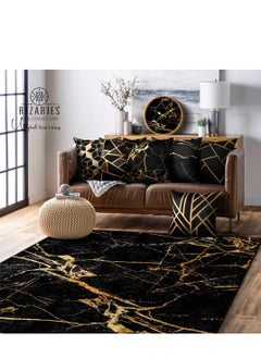 اشتري Black & Gold Throw Pillow Set of 6 في الامارات