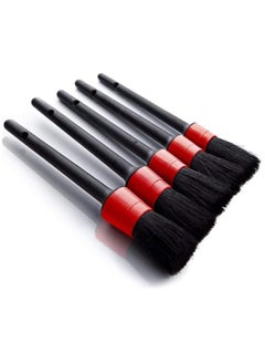 Buy 5pcs Auto Car Detailing Brush,Automotive Detail Cleaning Brushes For Cleaning Wheels, Engine, Interior, Emblems, Exterior, Dashboard Air Outlet, Wet & Dry Use Scratch Free Auto Clean Brushes in UAE
