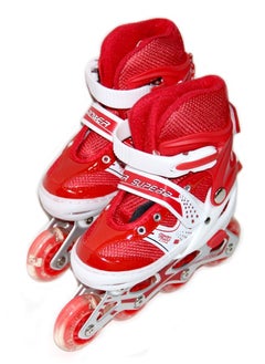 Buy 4-Wheel Patinag Roller, Skates Shoes, LED Fully Flash M(35-38)cm in Saudi Arabia