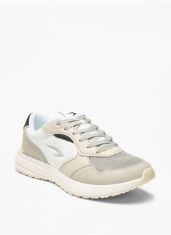 Buy Colourblock Walking Shoes with Lace-Up Closure in Saudi Arabia