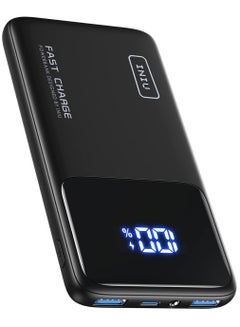 اشتري 22.5W Power Bank, 10000mAh Slim USB C Portable Charger Fast Charging PD3.0 QC4.0 LED Display Battery Pack Portable في السعودية
