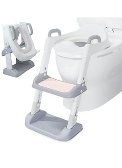 Buy Potty Training Seat, Toddler Step Stool, 2 in 1 Potty Training Toilet for Kids, Baby Seat with Splash Guard and Anti-Slip Pad in Saudi Arabia