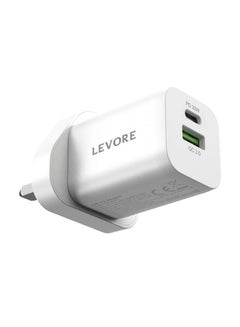 Buy Dual Port Type-C And USB Port 33W Wall Charger in Saudi Arabia