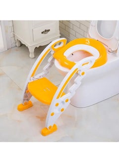 Buy Children's Toilet Trainer, Potty Toilet Seat Baby Toddler Children's Toilet Trainer with Step Ladder for Boys and Girls in UAE