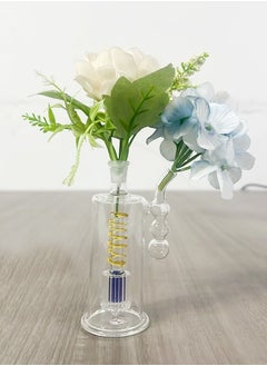 اشتري Handmade Multi-Layer Double Glass Home Decorative Mini Glass Flower Vase For Home And Office في الامارات