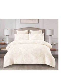 Buy 6Pcs Bedding Set Solid Color Luxury Bedding Duvet Cover Set King Size Bed Set King Size Set in UAE