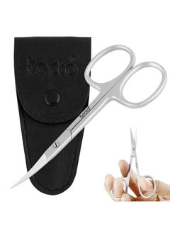 Buy Tecto Professional Nail Scissors, Stainless Steel Manicure Scissors,Cuticle Scissors, Multi-Purpose, Eyelashes, Eyebrow, Toenail for Women and Men (Curved Nail Scissor) in UAE