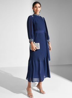Buy Pleated Detail Dress in UAE