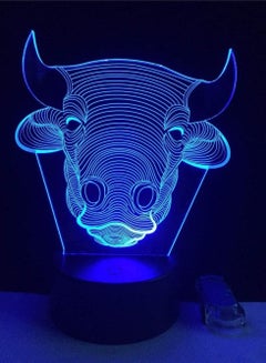 اشتري 3D Phantom Light 7/16 Color 3D Vision LED Children s Multicolor Night Light Touch USB Table Decoration Table Light Multicolor Night Light Sports Light في الامارات
