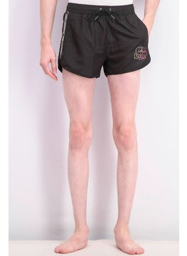 Buy Men Multicolor Face Board Short, Black in Saudi Arabia